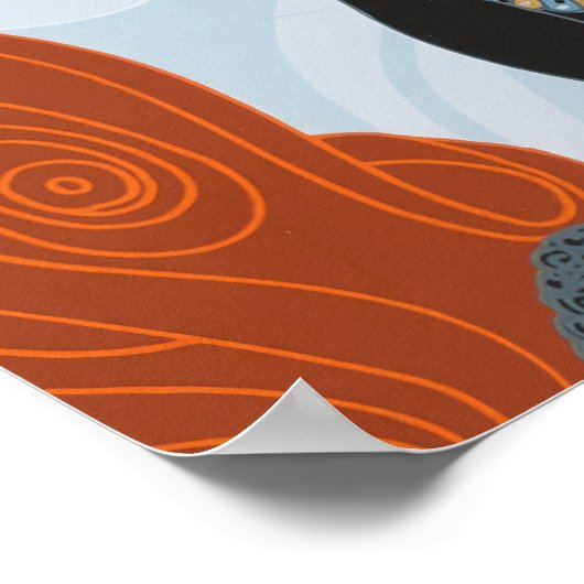 Erté - Spider Web, 1980 Poster (Ecke)