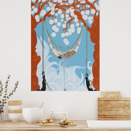 Erté - Spider Web, 1980 Poster (Küche)