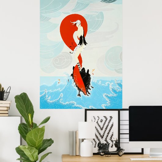 Erté - Stranded Poster (Heimbüro)