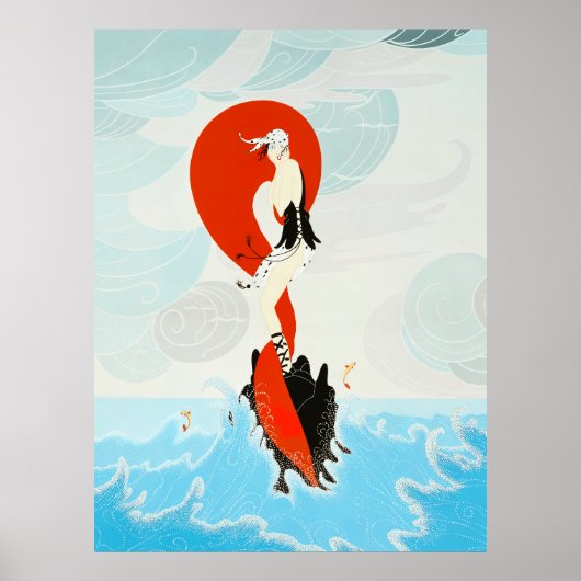 Erté - Stranded Poster (Vorne)