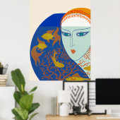 Erté - The 20ties Remembered Suite, Fish Bowl Poster (Heimbüro)