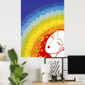 Erté - The 20ties Remembered Suite, Regenbogen Poster (Heimbüro)