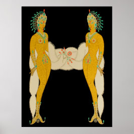 Erté - The Letter H aus der Alphabet Suite, 1976 Poster