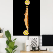 Erté - The Letter J aus der Alphabet Suite, 1976 Poster (Heimbüro)