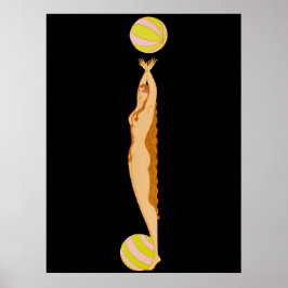 Erté - The Letter J aus der Alphabet Suite, 1976 Poster