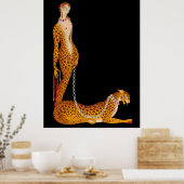 Erté - The Letter L aus der Alphabet Suite, 1976 Poster (Küche)