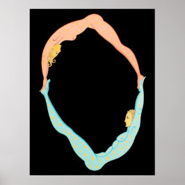 Erté - The Letter O von der Alphabet Suite, 1976 Poster