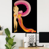 Erté - The Letter R aus der Alphabet Suite, 1976 Poster (Heimbüro)