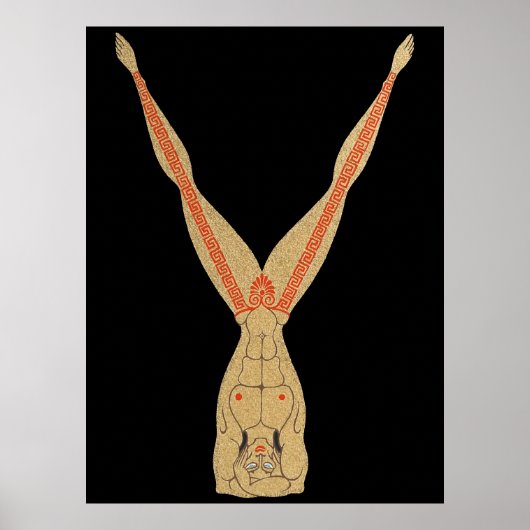 Erté - The Letter Y von der Alphabet Suite, 1976 Poster (Vorne)