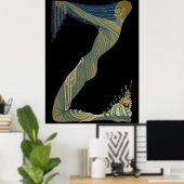 Erté - The Letter Z von der Alphabet Suite, 1976 Poster (Heimbüro)