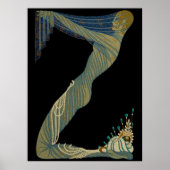Erté - The Letter Z von der Alphabet Suite, 1976 Poster (Vorne)