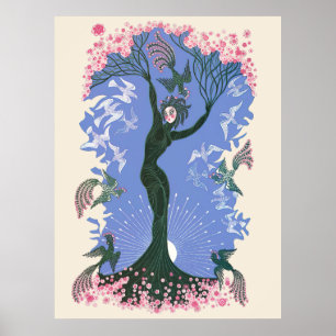 Erté - The Seasons, Spring, 1970 Poster