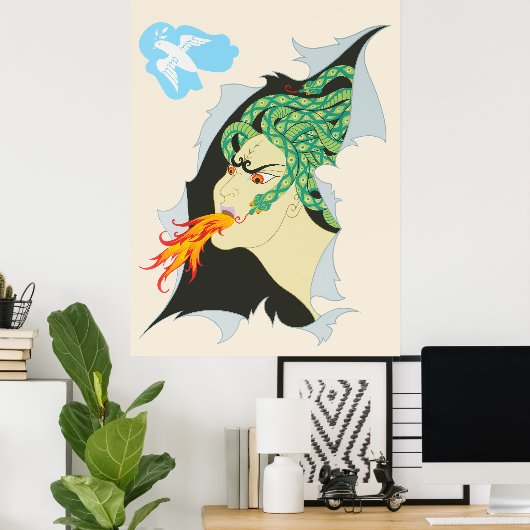 Erté - The Seven Deadly Sins Suite, Anger, 1983 Poster (Heimbüro)