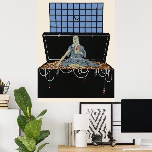 Erté - The Seven Deadly Sins Suite, Avarice Poster (Heimbüro)