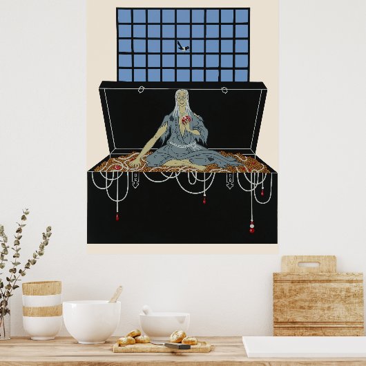 Erté - The Seven Deadly Sins Suite, Avarice Poster (Küche)