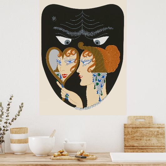 Erté - The Siven Deadsins Suite, Envy Poster (Küche)