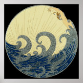 Erté - The Wave [Nachtversion] Poster (Vorne)
