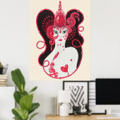 Erté - The Wertvoll Stones Suite, Ruby, 1969 Poster (Heimbüro)