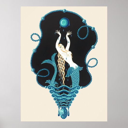 Erté - The Wertvoll Stones Suite, Sapphire, 1969 Poster (Vorne)