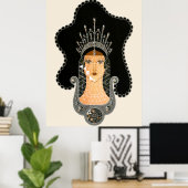 Erté - The Wertvoll Stones Suite, Sapphire, 1969 Poster (Heimbüro)