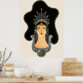 Erté - The Wertvoll Stones Suite, Sapphire, 1969 Poster (Küche)