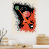Erté - The Zodiac Suite, Aries Poster (Küche)