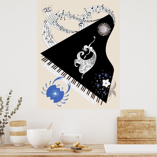 Erté - The Zodiac Suite, Cancer Poster (Küche)