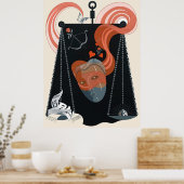 Erté - The Zodiac Suite, Libra Poster (Küche)