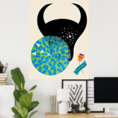 Erté - The Zodiac Suite, Taurus Poster (Heimbüro)