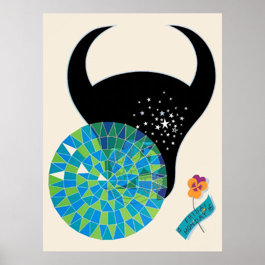 Erté - The Zodiac Suite, Taurus Poster (Vorne)
