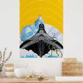 Erté - Überraschungen am Meer Poster (Küche)