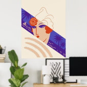 Erté - Wintersportorte Poster (Heimbüro)