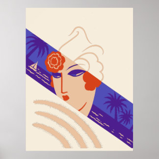 Erté - Wintersportorte Poster