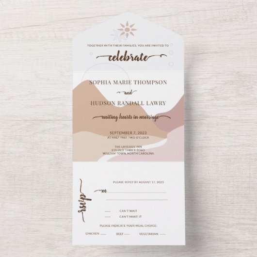 Erthtone Bergabenteuer All In One Einladung (Innen Boden)