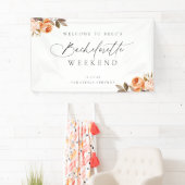 Erthy Autumn Floral Bachelorette Willkommen Banner (Insitu)