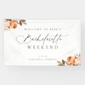 Erthy Autumn Floral Bachelorette Willkommen Banner (Horizontal)