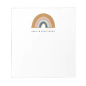 Erthy Bohemisch Rainbow Individuelle Name Notizblock (Vorderseite)