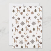 Erthy Christmas Baby Shower Einladung (Rückseite)