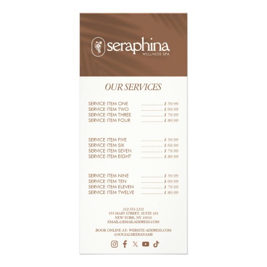 Erthy Elegance Logo Beauty, Wellness, Wellness-Cen Werbekarte (Vorne)