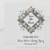 Erthy Floral Valley Save The Date (Vorne/Hinten)