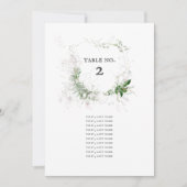 Erthy Greenery Watercolor Individuelle Tabelle # K (Vorderseite)