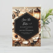 Erthy Minimal Rustic Wedding Save The Date (Stehend Vorderseite)