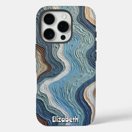 Erthy Rhythmic Flow Case-Mate iPhone Hülle (Rückseite)