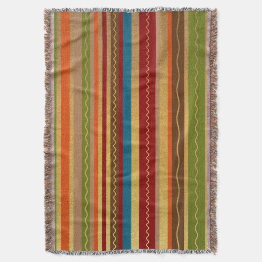 Erthy Tone Stripes Decke (Vorderseite Vertikal)