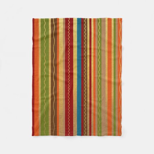 Erthy Tone Stripes Fleecedecke (Vorderseite)
