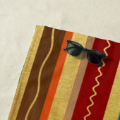 Erthy Tone Stripes Strandtuch (Beispiel)