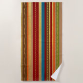 Erthy Tone Stripes Strandtuch (Vorderseite)