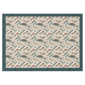 Erthy Tribal Tablecloth with Arrows and Feathers Tischdecke (Vorderseite (Horizontal))