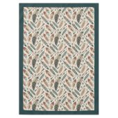 Erthy Tribal Tablecloth with Arrows and Feathers Tischdecke (Vorderseite)