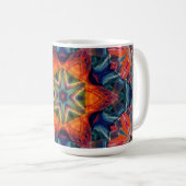 Erthy Warm Energy Kaleidoscope Gradient Kaffeetasse (VorderseiteRechts)